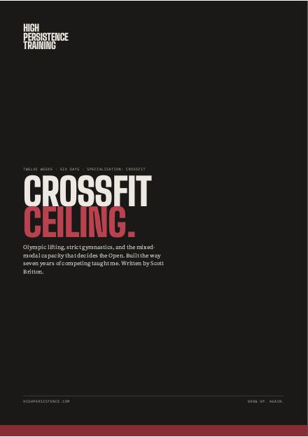 CrossFit Ceiling programme cover