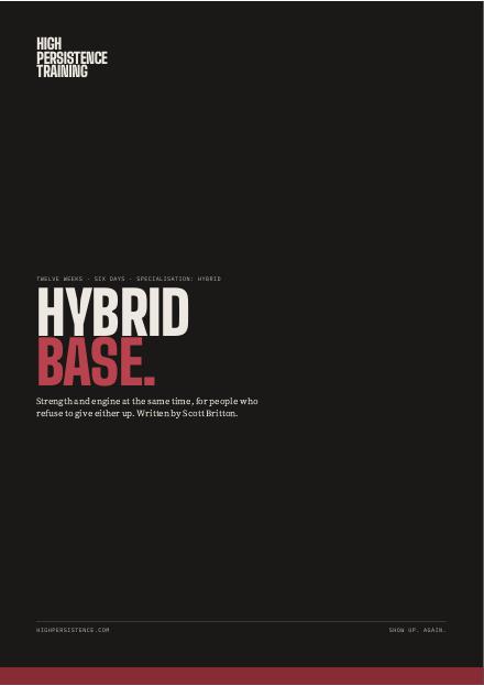 Hybrid Base programme cover